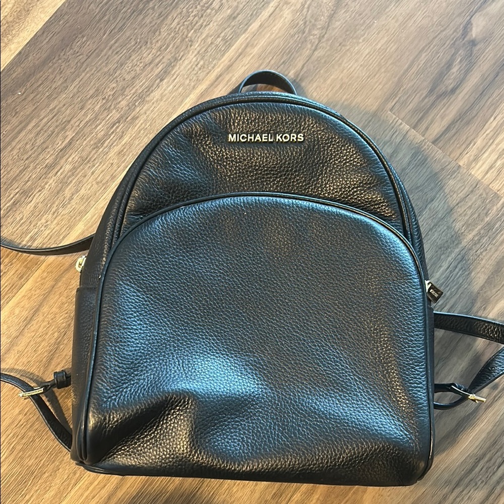 Michael Kors Black Backpack Sleek Minimalist Design